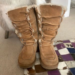 UGG tall lace up boots